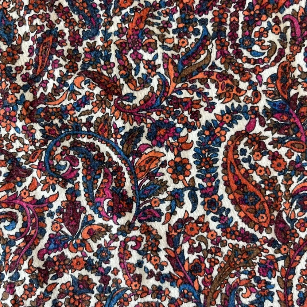 Michael Michael Kors Womens XL Blouse Top Multicolor Paisley